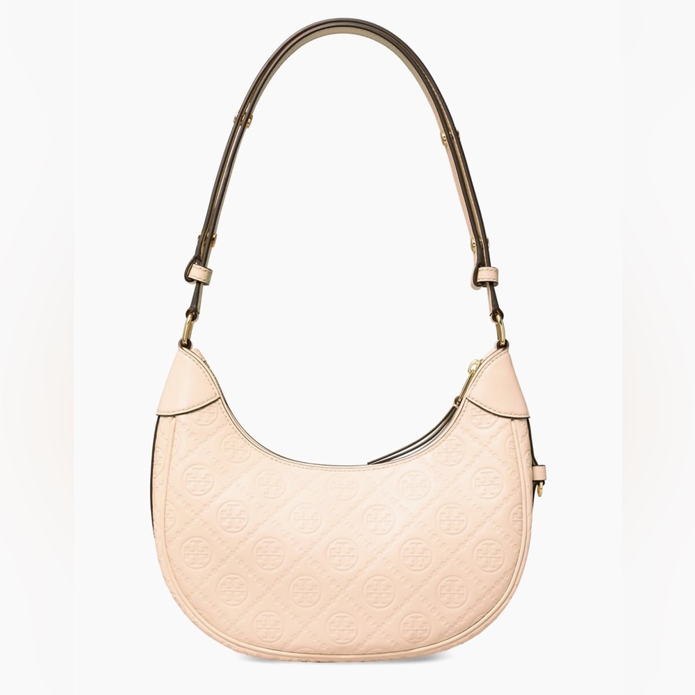 Tory Burch Crescent Bag Blush color